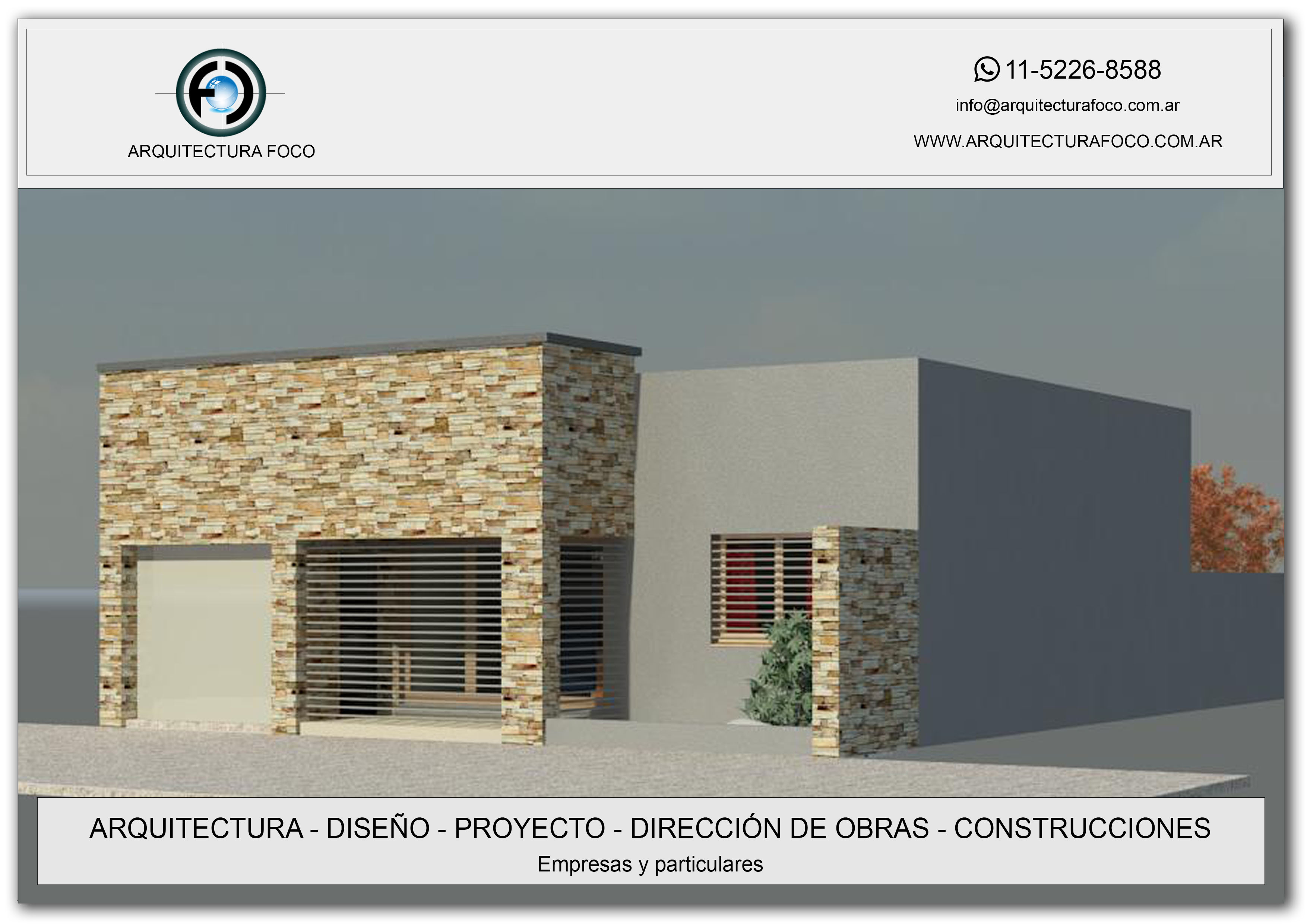 RENDERS FACHADAS EN ZONA MORON, CONSTRUCCIONES EN ZONA OESTE