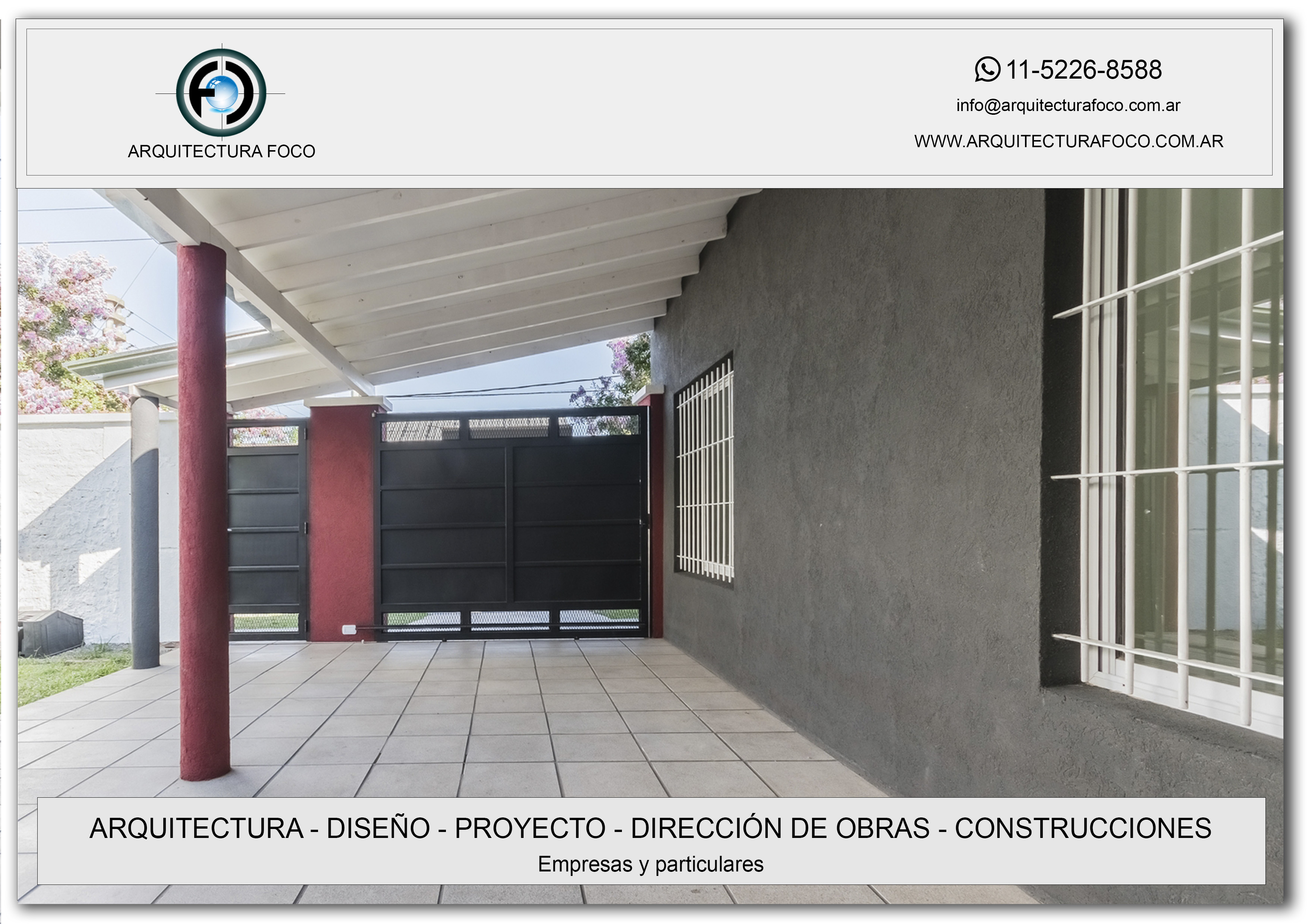 PROYECTO DE VIVIENDA, SECTOR COCHERA EN ZONA OESTE