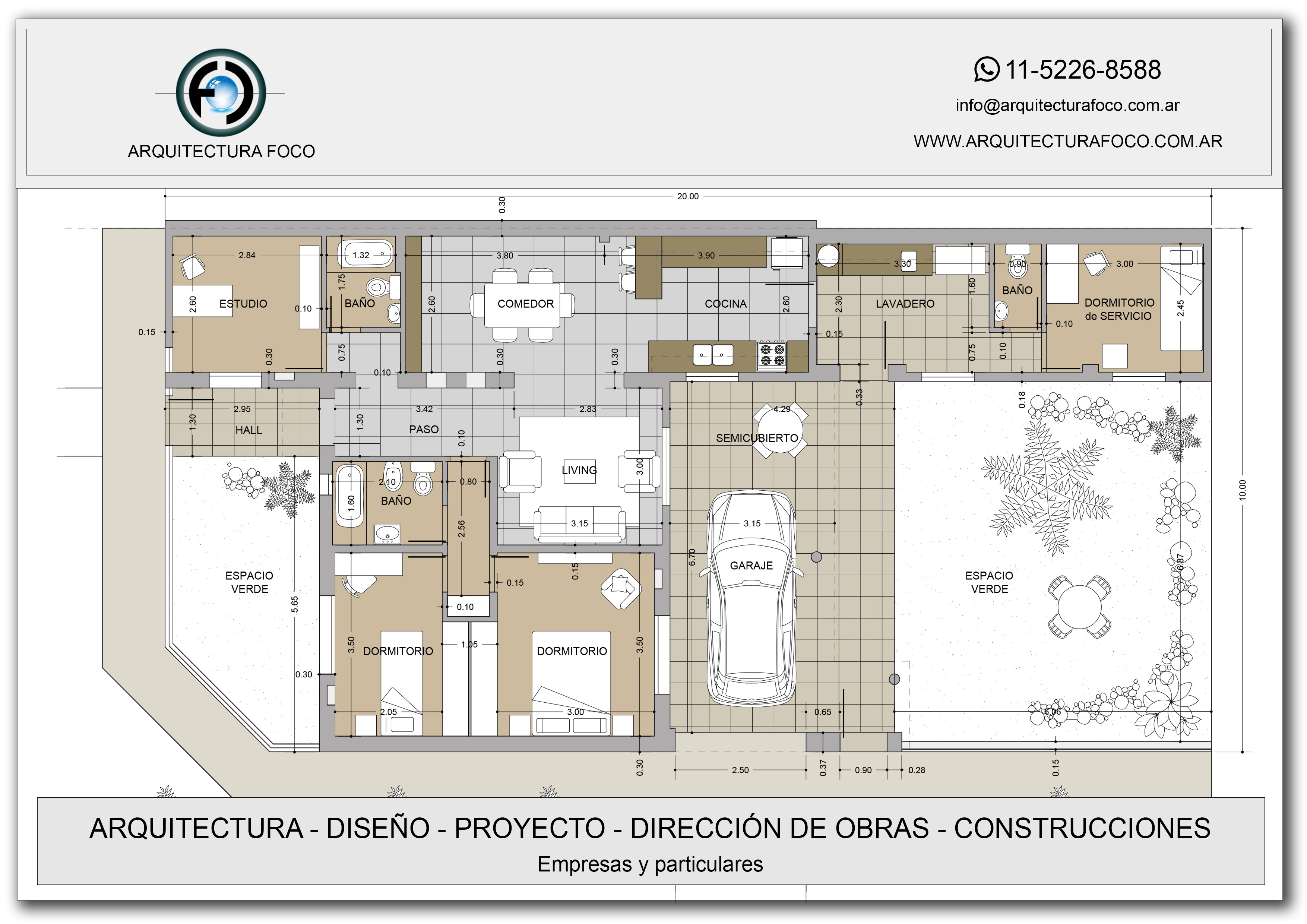 PROYECTO DE ARQUITECTURA EN ZONA OESTE, ITUZAINGO